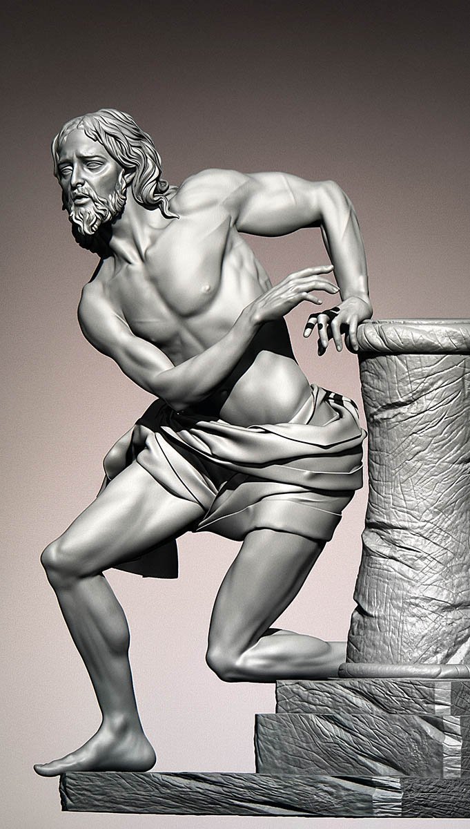 Modelado 3D de una escultura