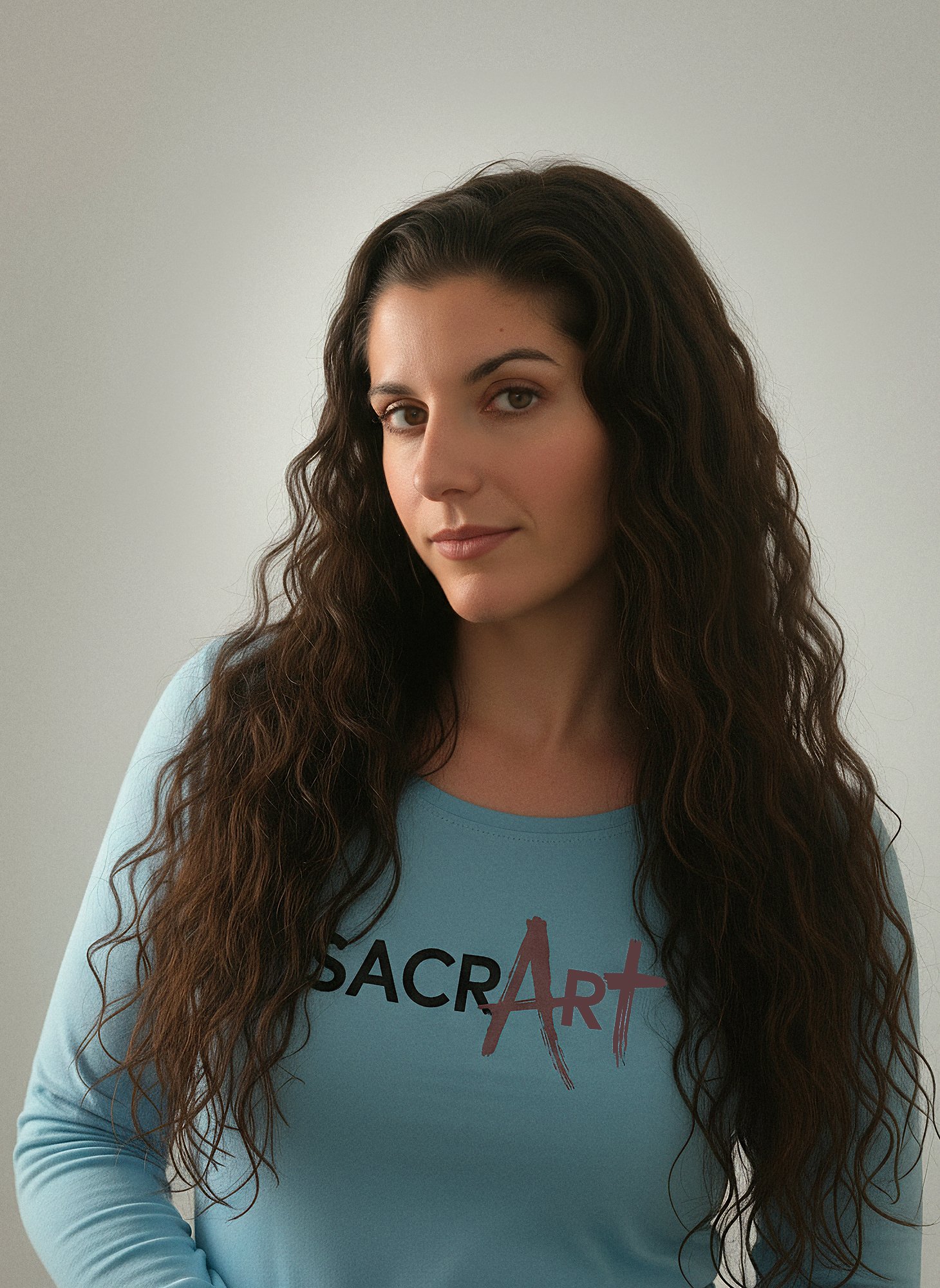 Retrato de Ana Rey en su taller